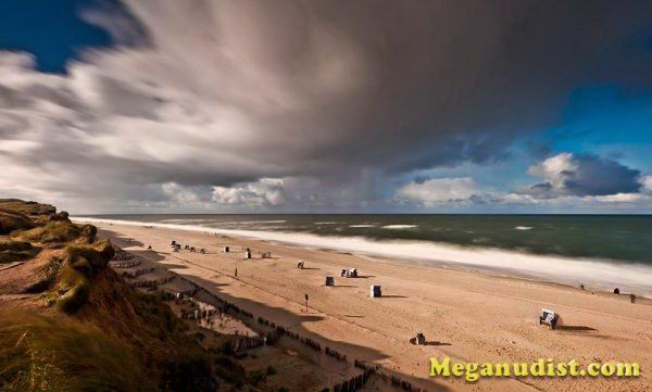 Пляж нудистов Кампен на острове Зюльт