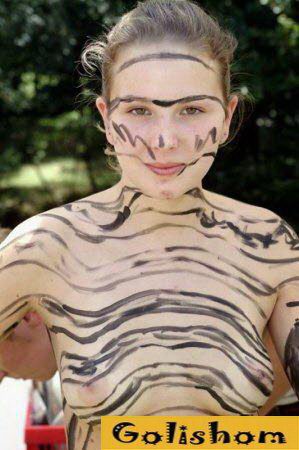 Бодиарт - рисунки на теле женщин