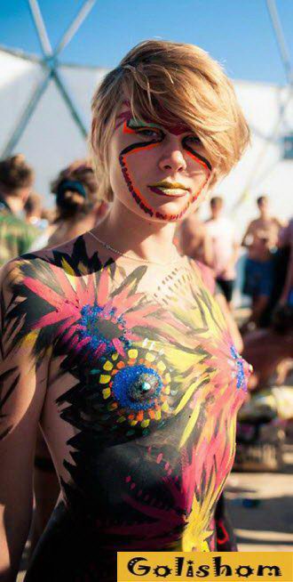 Боди-арт как культ искусства в нудизме