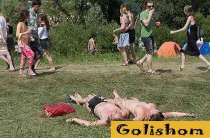 Голые девушки из России на природе фото