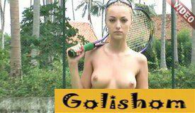 Арт спорт на теннисной площадке