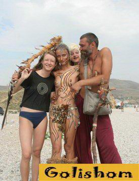 Симеиз нудисты - фото Боди Арта