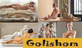 Живые эротические скульптуры в фотопроекте Николая Эндегора «Мрамор Лувра»