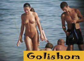 Скрытая камера на диком пляже