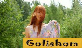 Рыжая красотка Оксана в Серебряном Бору (фото и видео)