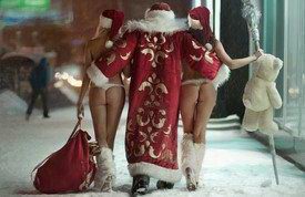 Красивые новогодние девушки! Всех с наступающим!