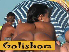 Голые на пляже нудистов крупно - видео